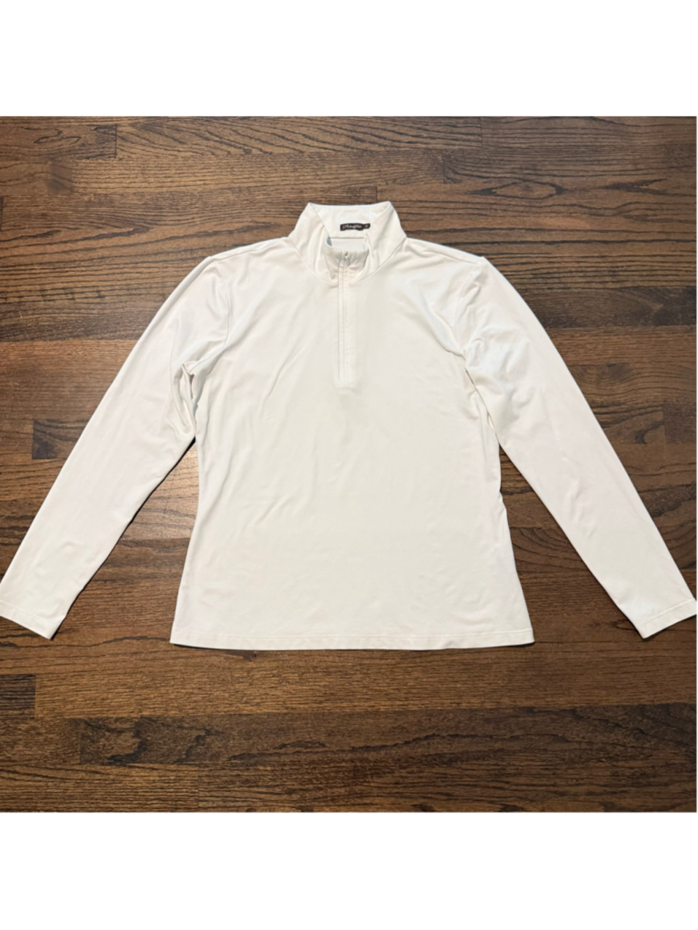 New J.McLaughlin Women’s White Quarter Zip Size Medium